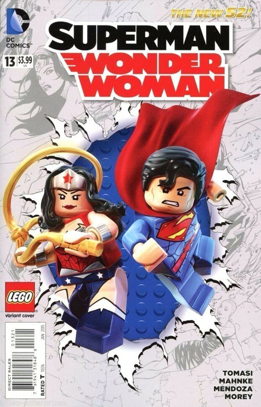 SUPERMAN WONDER WOMAN #13 LEGO VARIANT 2014