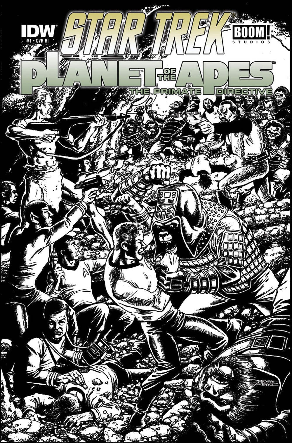 STAR TREK PLANET OF THE APES #1 1:10 VARIANT 2015 Star Trek IDW PUBLISHING