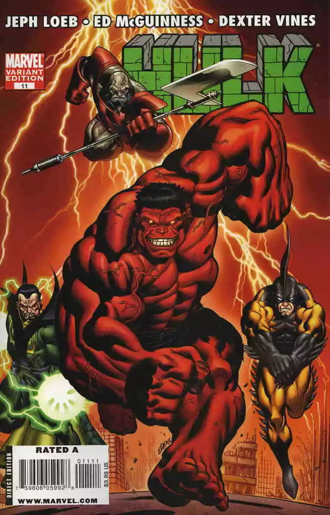 HULK #11 RED HULK VARIANT 2009 Hulk MARVEL COMICS   