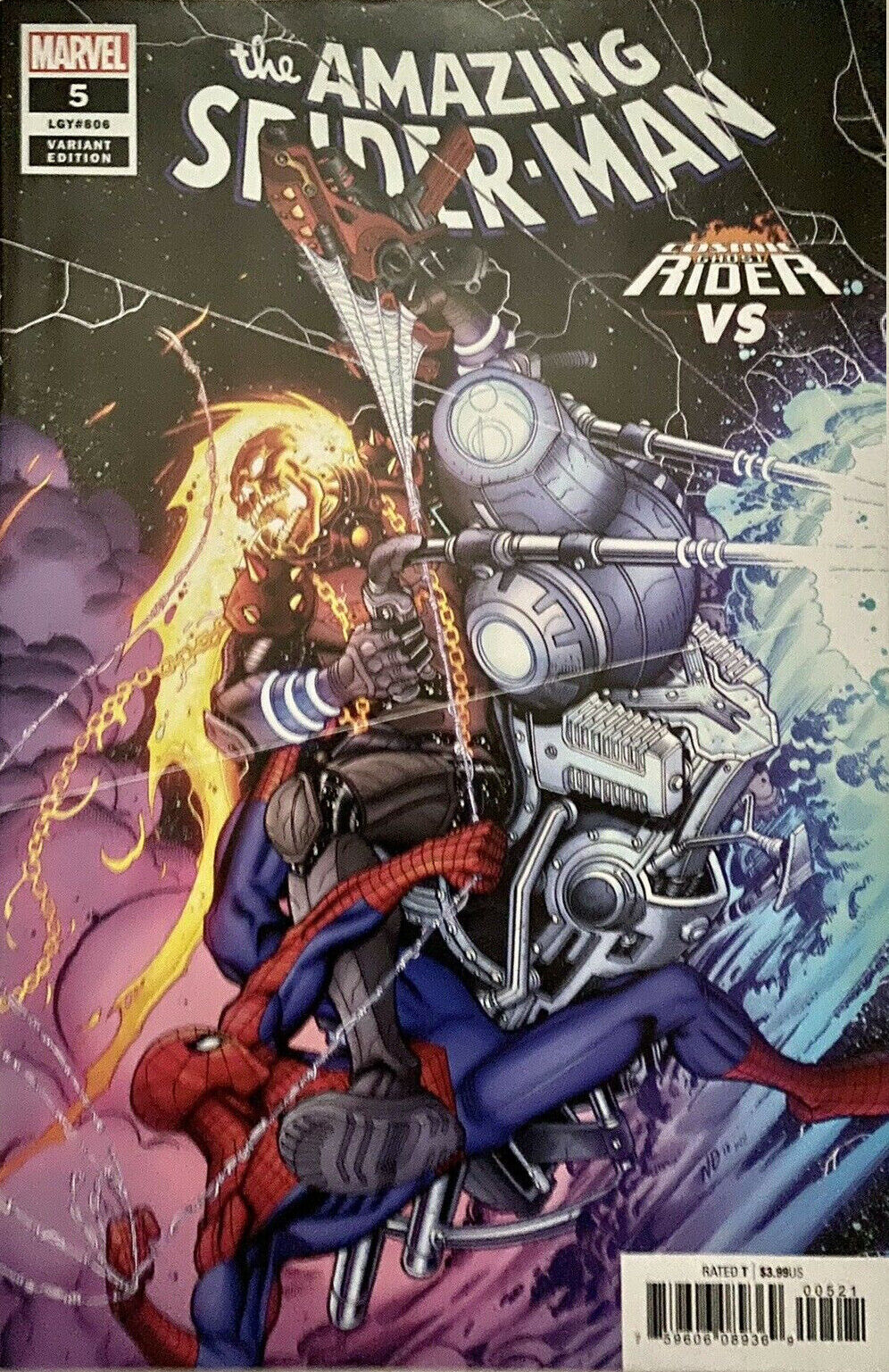 AMAZING SPIDER-MAN #5 BRADSHAW GHOST RIDER VARIANT 2018 Amazing Spider-Man MARVEL COMICS   