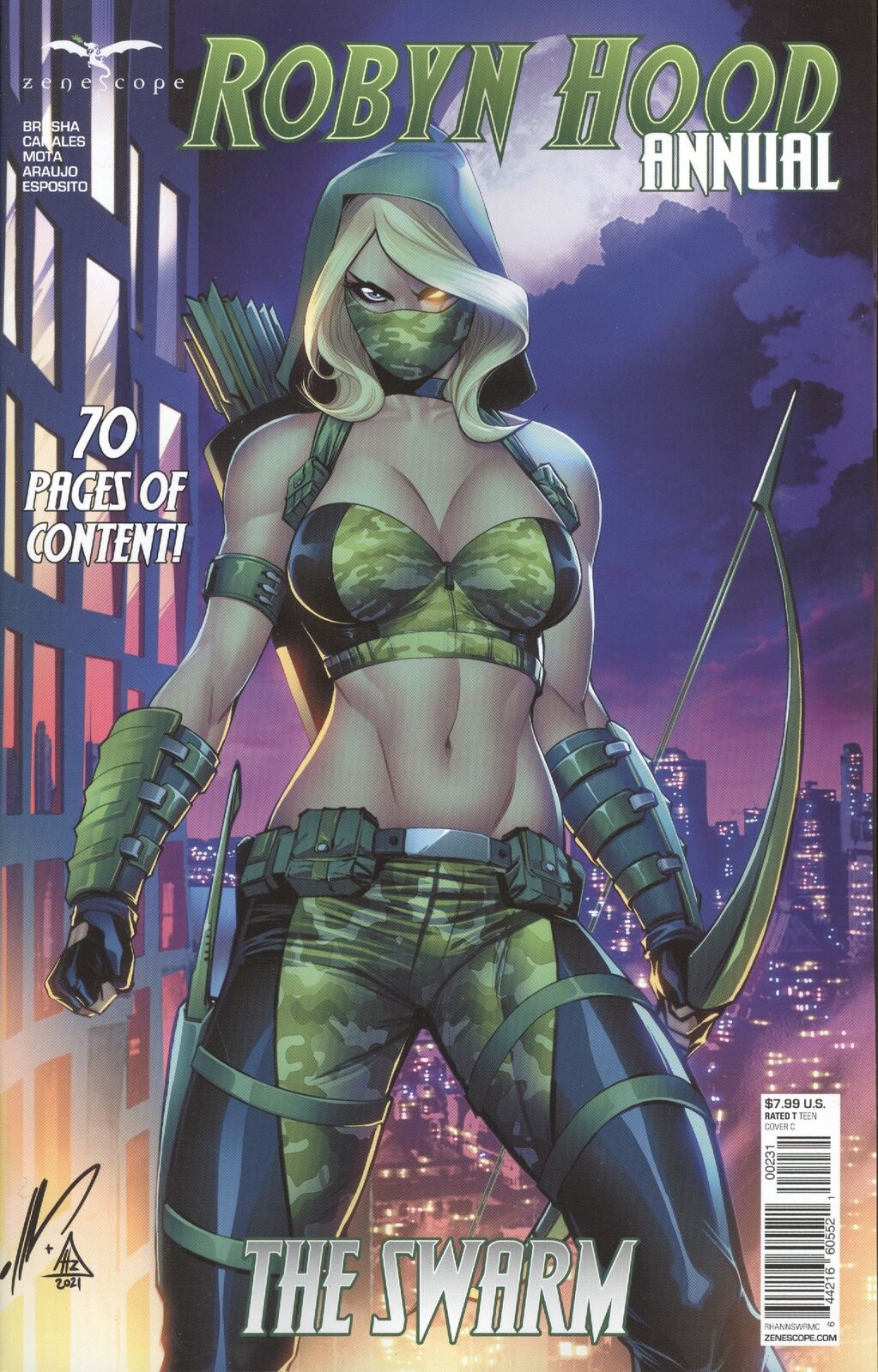 ROBYN HOOD 2021 ANNUAL SWARM CVR C GARZA 2021 Robyn Hood ZENESCOPE ENTERTAINMENT INC   