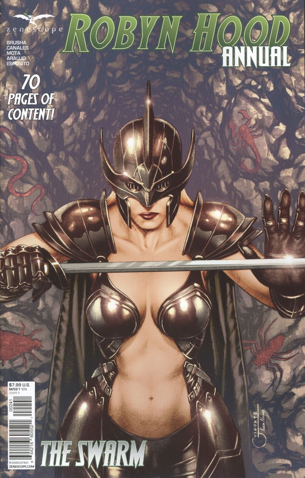 ROBYN HOOD 2021 ANNUAL SWARM CVR D VIGONTE 2021 Robyn Hood ZENESCOPE ENTERTAINMENT INC   