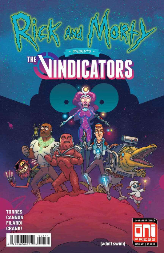 RICK & MORTY PRESENTS THE VINDICATORS #1  2018 Rick & Morty ONI PRESS INC.   