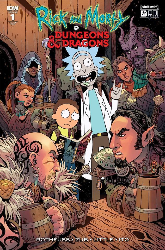 RICK & MORTY VS DUNGEONS & DRAGONS #1 (OF 4) FOWLER 1:25 VARIANT 2018 Rick & Morty ONI PRESS INC.   