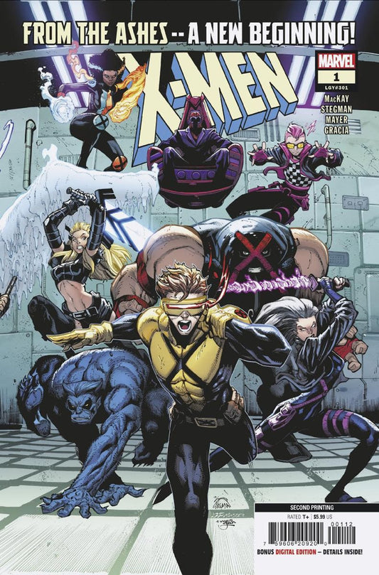 X-MEN #1 RYAN STEGMAN 2ND PRINT VARIANT 2024 X-Men MARVEL COMICS   