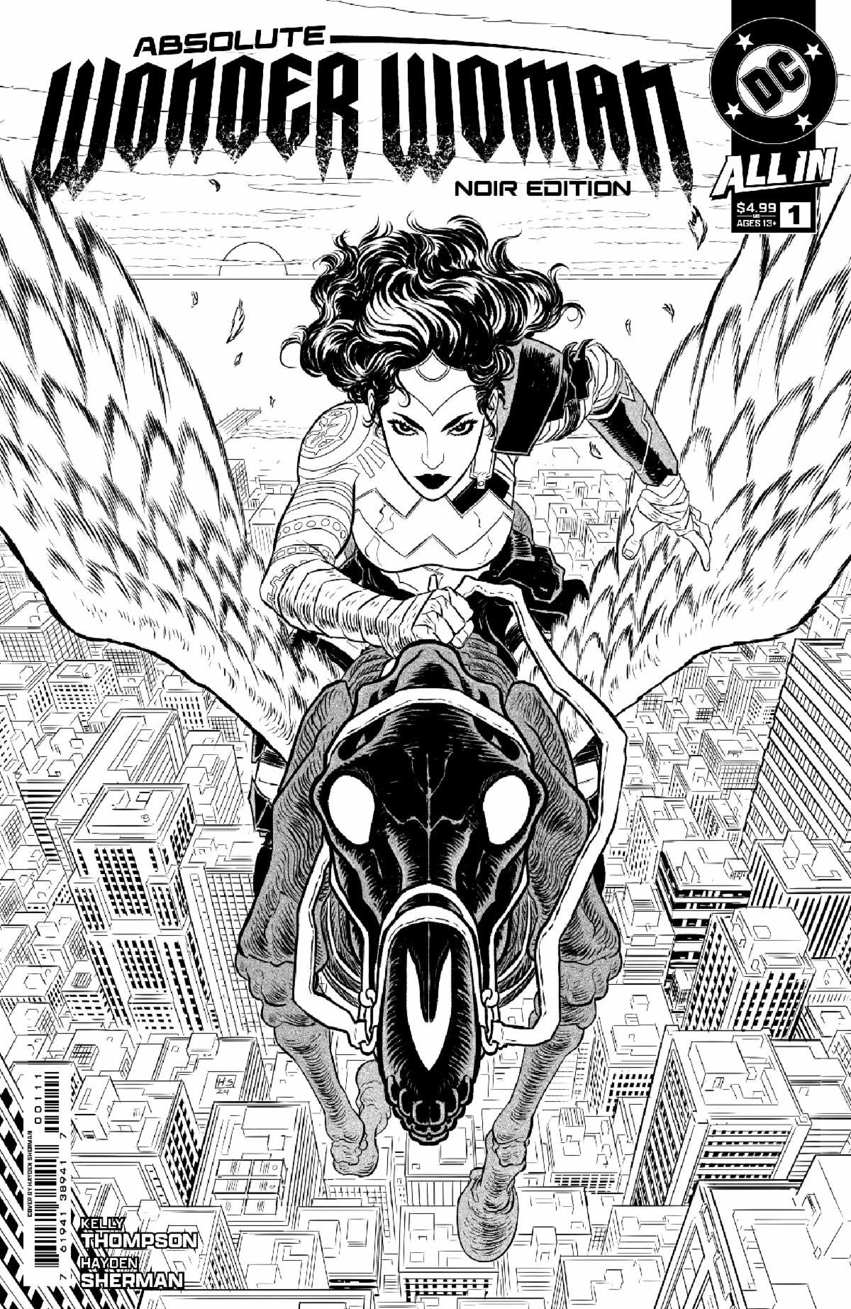 ABSOLUTE WONDER WOMAN #1 NOIR EDITION 2024 Absolute Wonder Woman DC COMICS