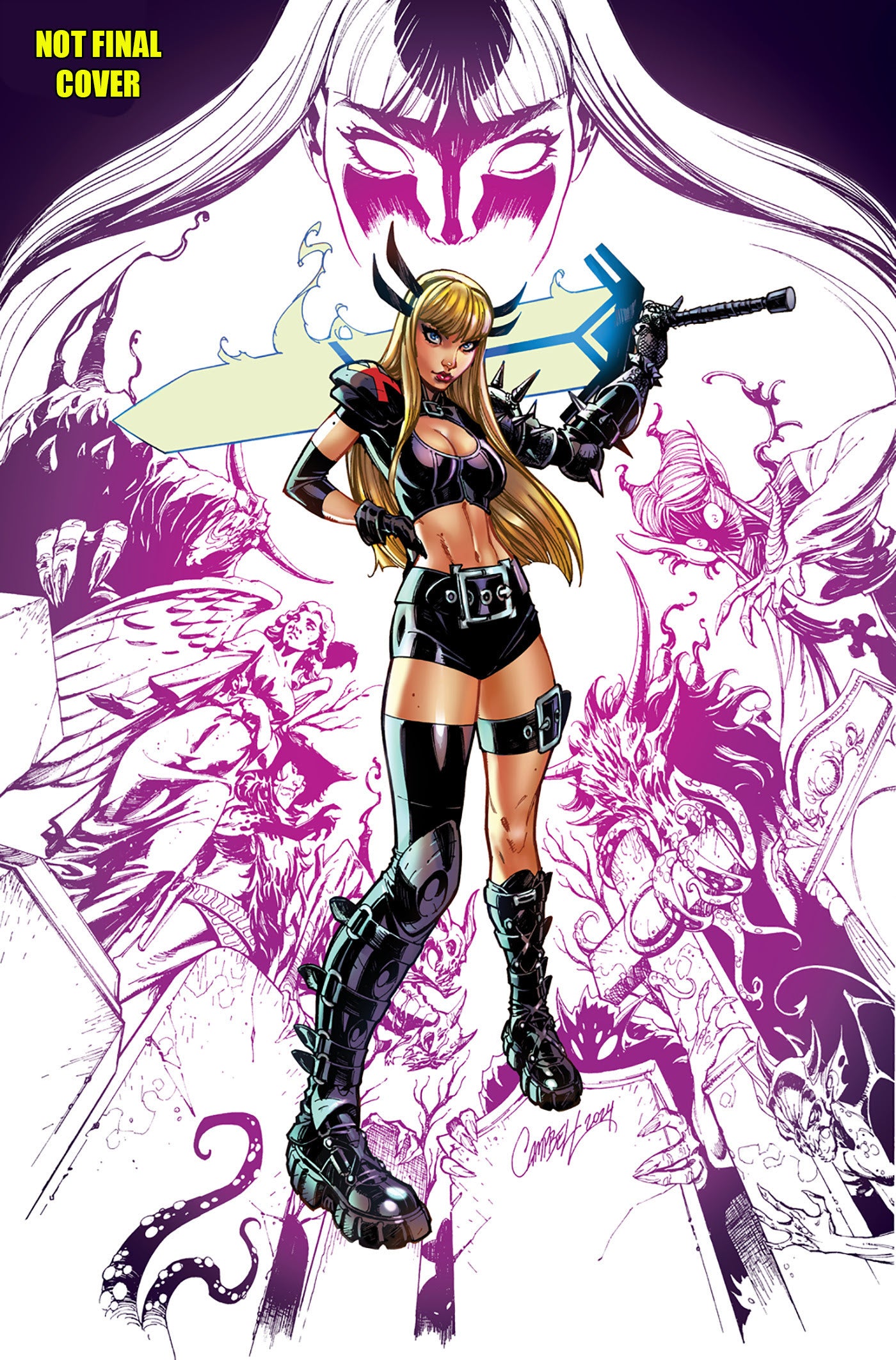 MAGIK #1 J SCOTT CAMPBELL 1:25 2ND PRINT VARIANT 2025 Magik MARVEL PRH