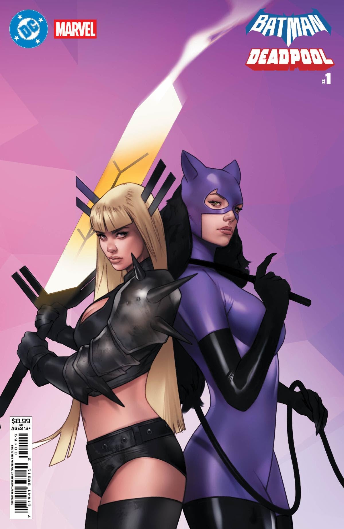 01/28/2026 DC MARVEL BATMAN DEADPOOL #1 2ND PRINT VARIANT BEN OLIVER DC COMICS