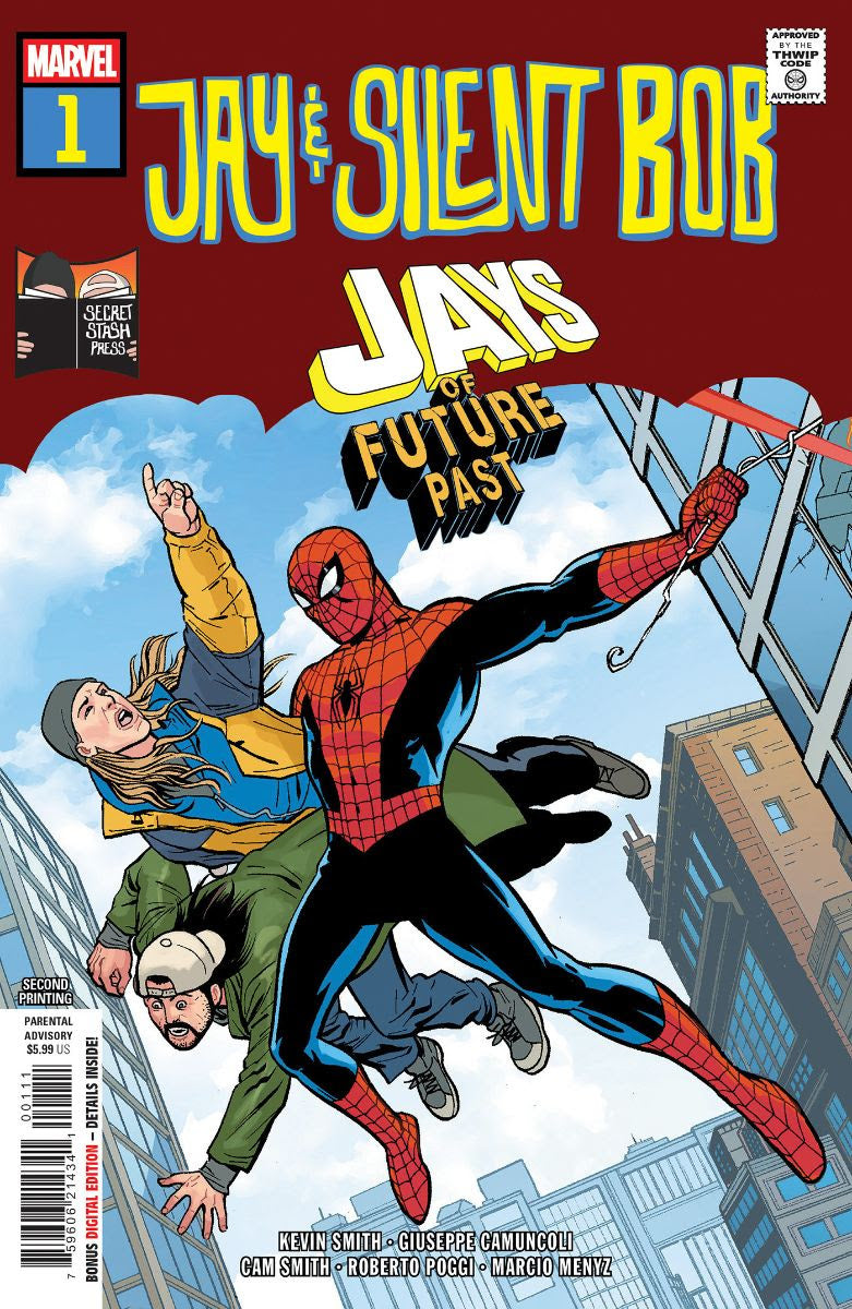 07/29/2026 JAY & SILENT BOB JAYS OF FUTURE PAST #1 GIUSEPPE CAMUNCOLI 2ND PRINT HOMAGE VARIANT