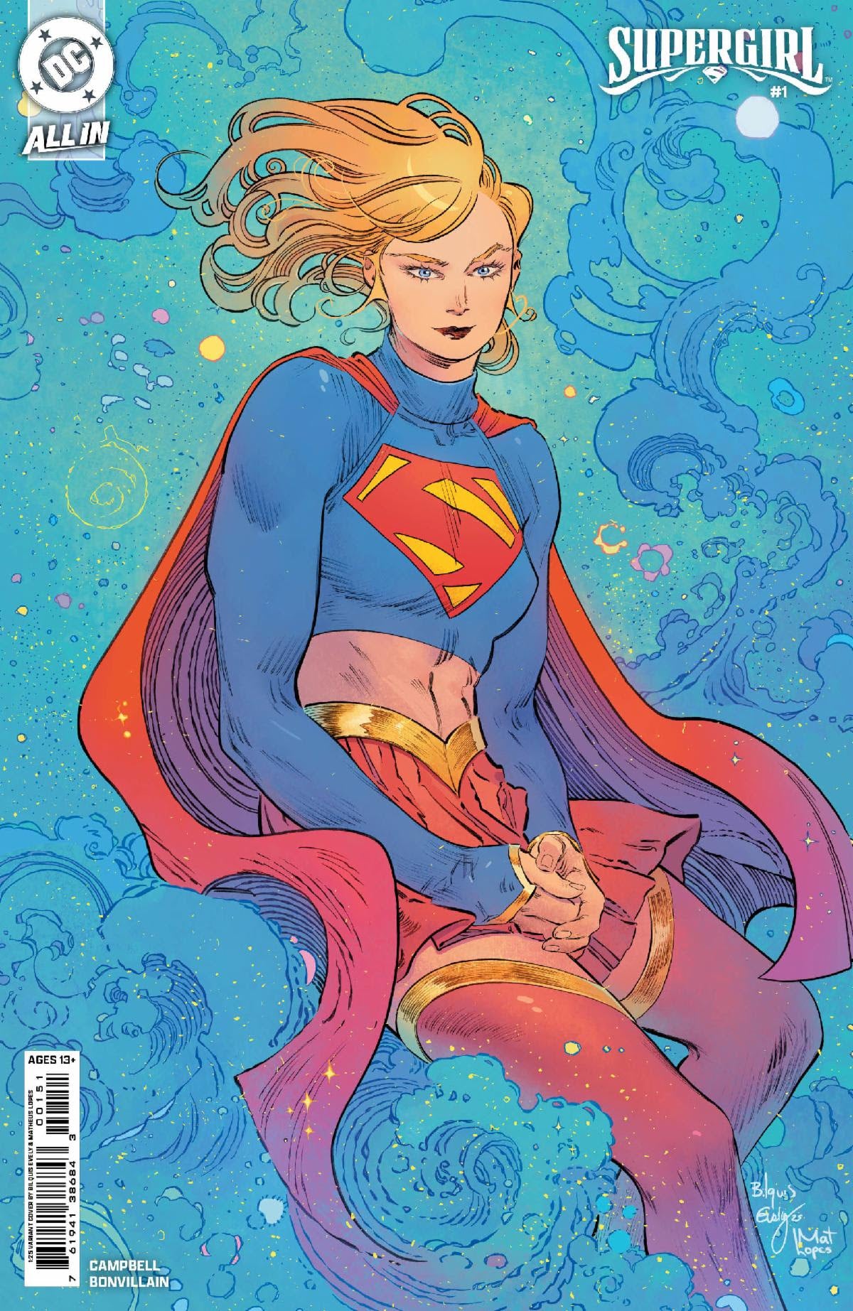SUPERGIRL #1 EVELY 1:25 VARIANT 2025 DC COMICS