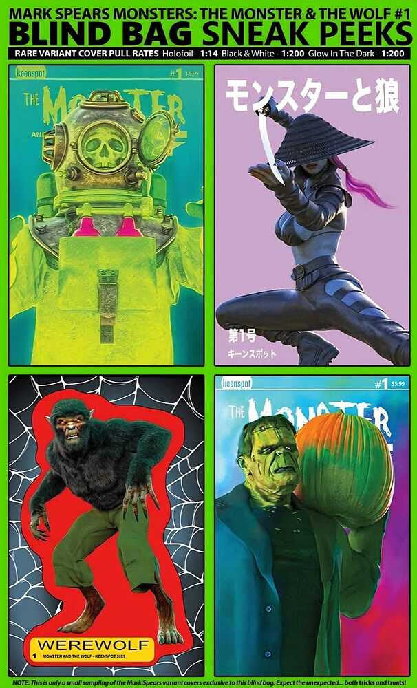 MARK SPEARS MONSTERS THE MONSTER & THE WOLF #1 CVR A MARK SPEARS BLIND BAG 2025 EX POSSE HOLDINGS