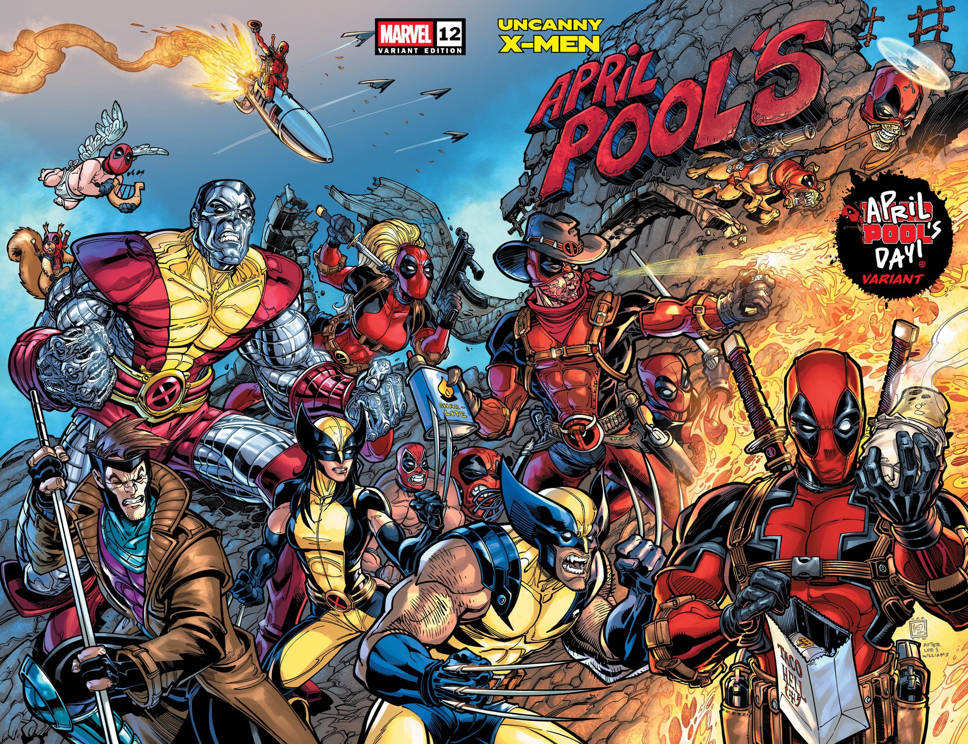 UNCANNY X-MEN #12 CHAD HARDIN APRIL POOLS DAY VARIANT 2025 Uncanny X-Men MARVEL PRH