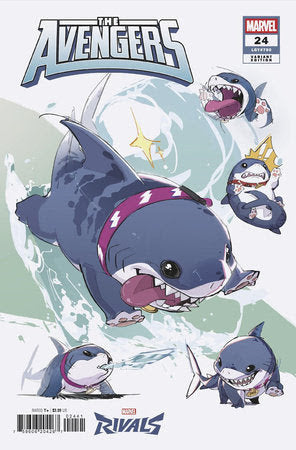 AVENGERS #24 MARVEL RIVALS JEFF LAND SHARK VARIANT 2025 MARVEL PRH