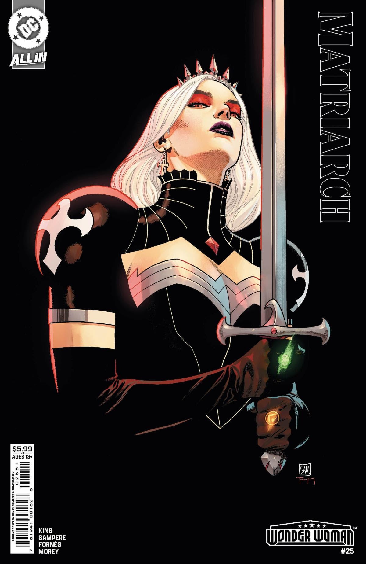 WONDER WOMAN #25 SAMPERE & MOREY MATRIARCH VARIANT 2025 Wonder Woman DC COMICS