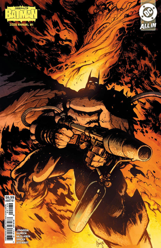 01/21/2026 ABSOLUTE BATMAN 2025 ANNUAL #1 ONE SHOT 2ND PRINT FLAMETHROWER JOHNSON