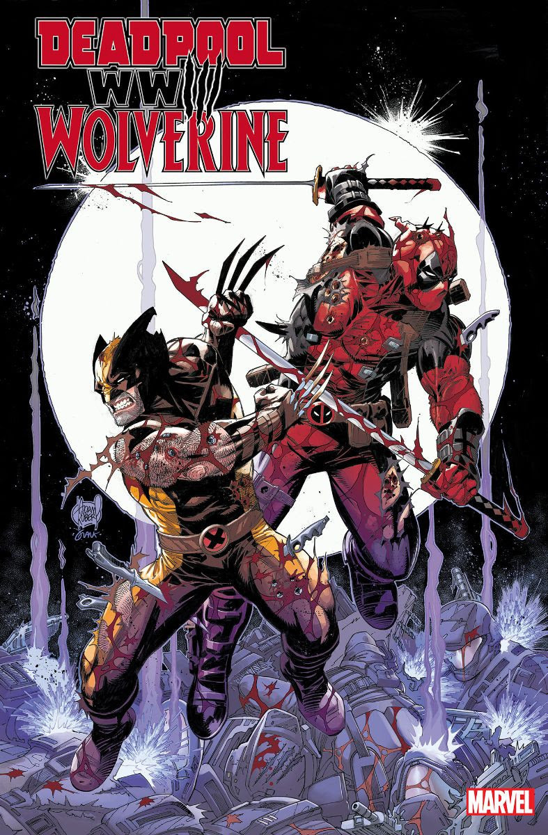 DEADPOOL & WOLVERINE WWIII #1 ADAM KUBERT 2ND PRINT VARIANT 2024 Deadpool MARVEL PRH   