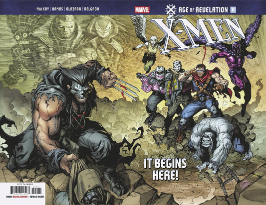 X-MEN AGE OF REVELATION #0 WRAPAROUND STEGMAN VARIANT 2025 X-Men MARVEL PRH