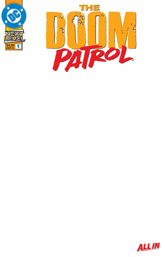 09/02/2026 DOOM PATROL #1 CVR E BLANK CARD STOCK VARIANT DC COMICS