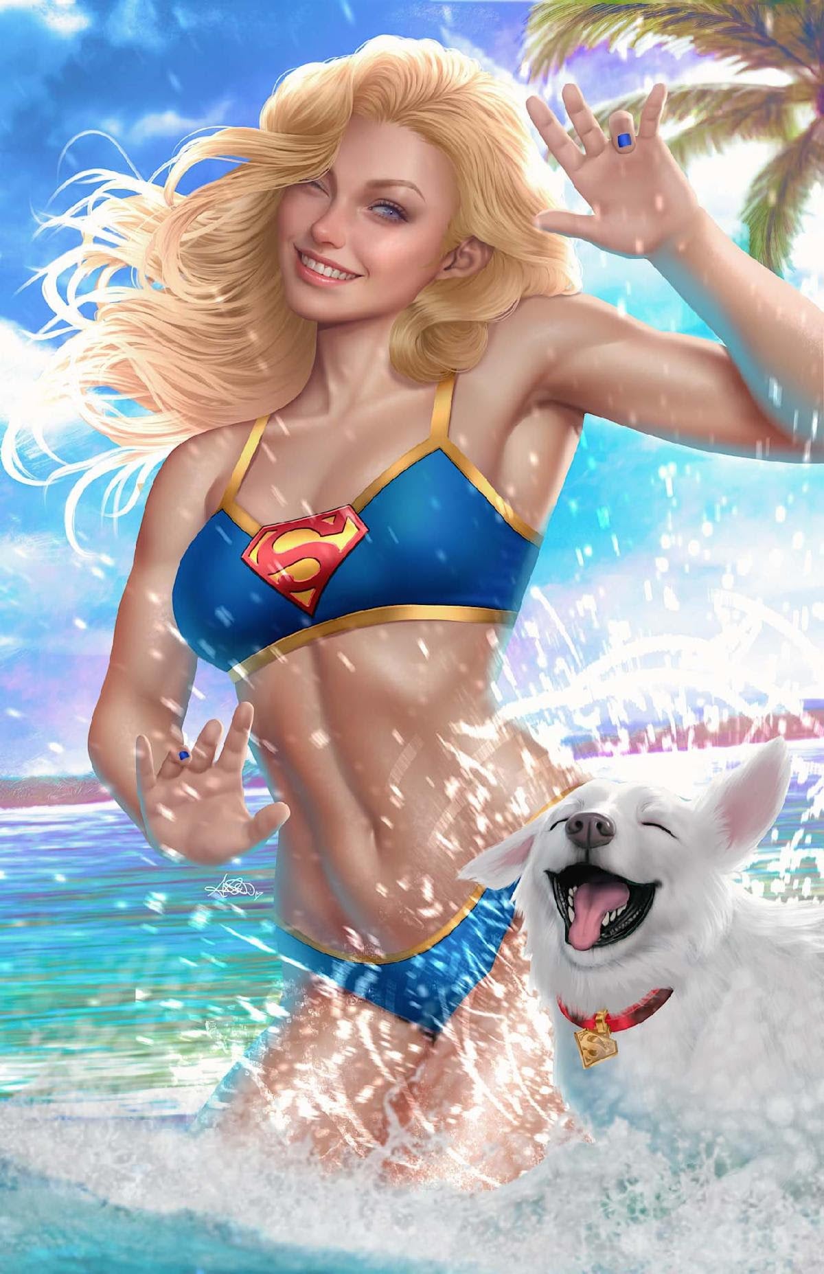 07/08/2026 SUPERGIRL #15 CVR E ARIEL DIAZ SWIMSUIT CARD STOCK VAR (THE REIGN OF THE SUPERBOYS) DC COMICS