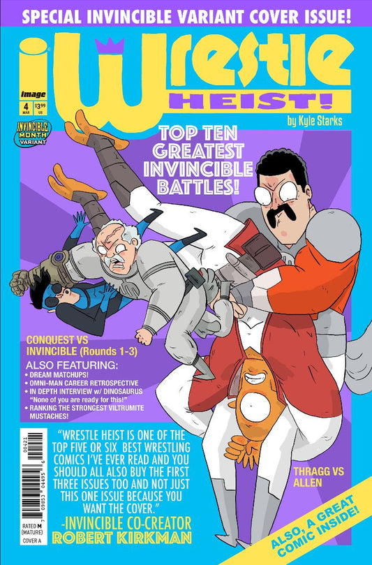 03/18/2026 WRESTLE HEIST #4 (OF 5) (MR) INVINCIBLE TEAM UP VARIANT IMAGE COMICS