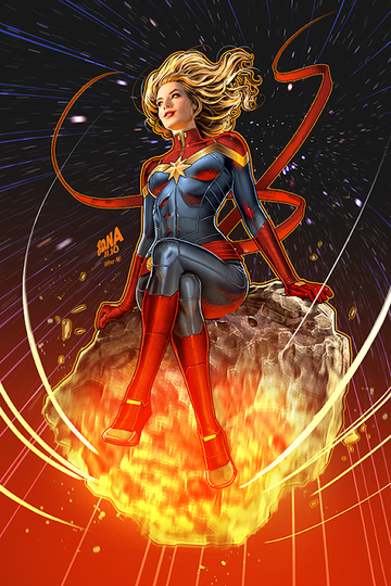 Captain Marvel #1 SSCO Nakayama Virgin Variant cover