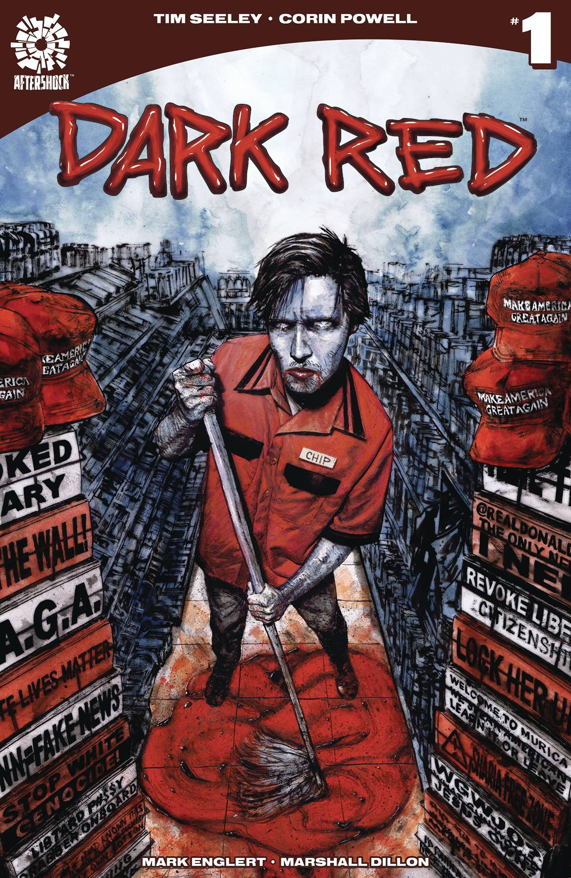 DARK RED #1 AARON CAMPBELL 1ST PRINT 2019 Dark Red AFTERSHOCK COMICS   