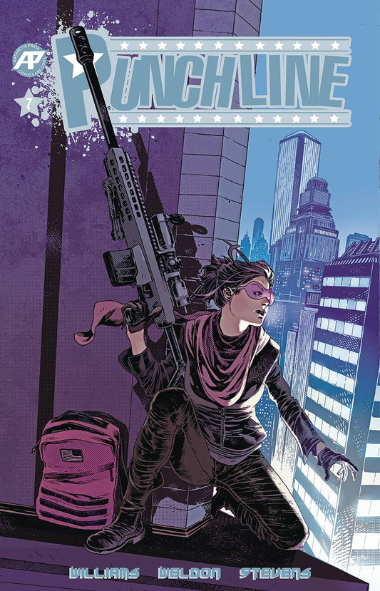 PUNCHLINE #7 CVR B LONG SHOT VARIANT 2019 comic book ANTARCTIC PRESS