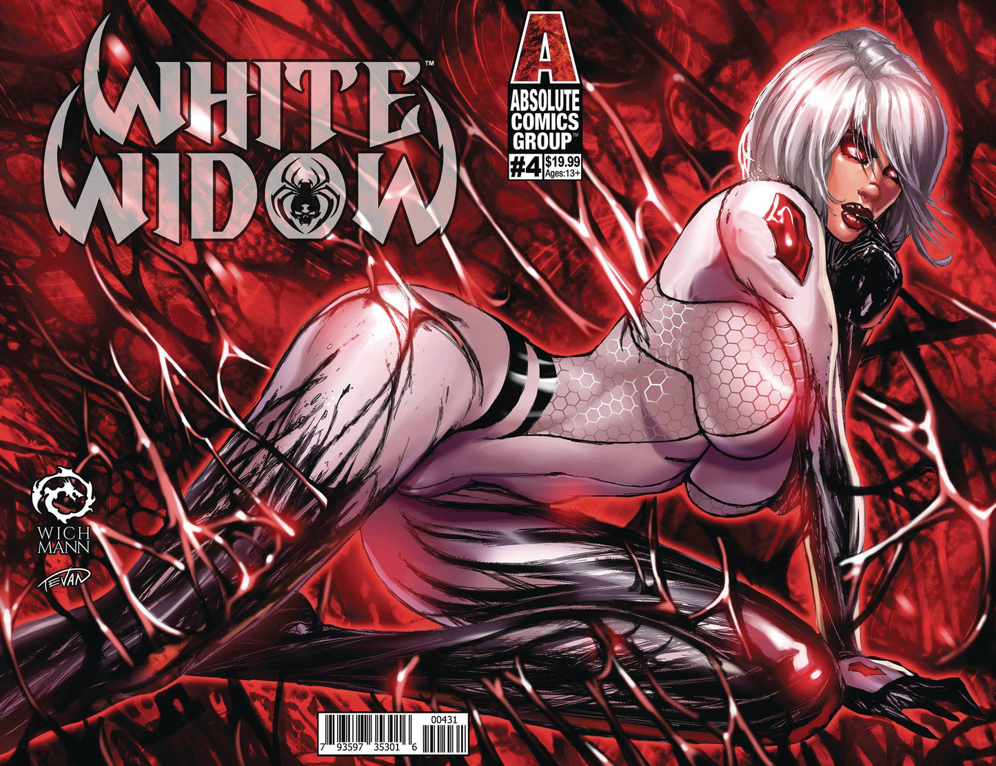 WHITE WIDOW #4 CVR C WICHMANN LENTICULAR 2019 White Widow ABSOLUTE COMICS GROUP / RED GI   