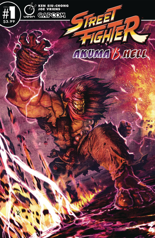 STREET FIGHTER AKUMA VS HELL #1 CVR A VRIENS 2019 Street Fighter UDON ENTERTAINMENT INC   