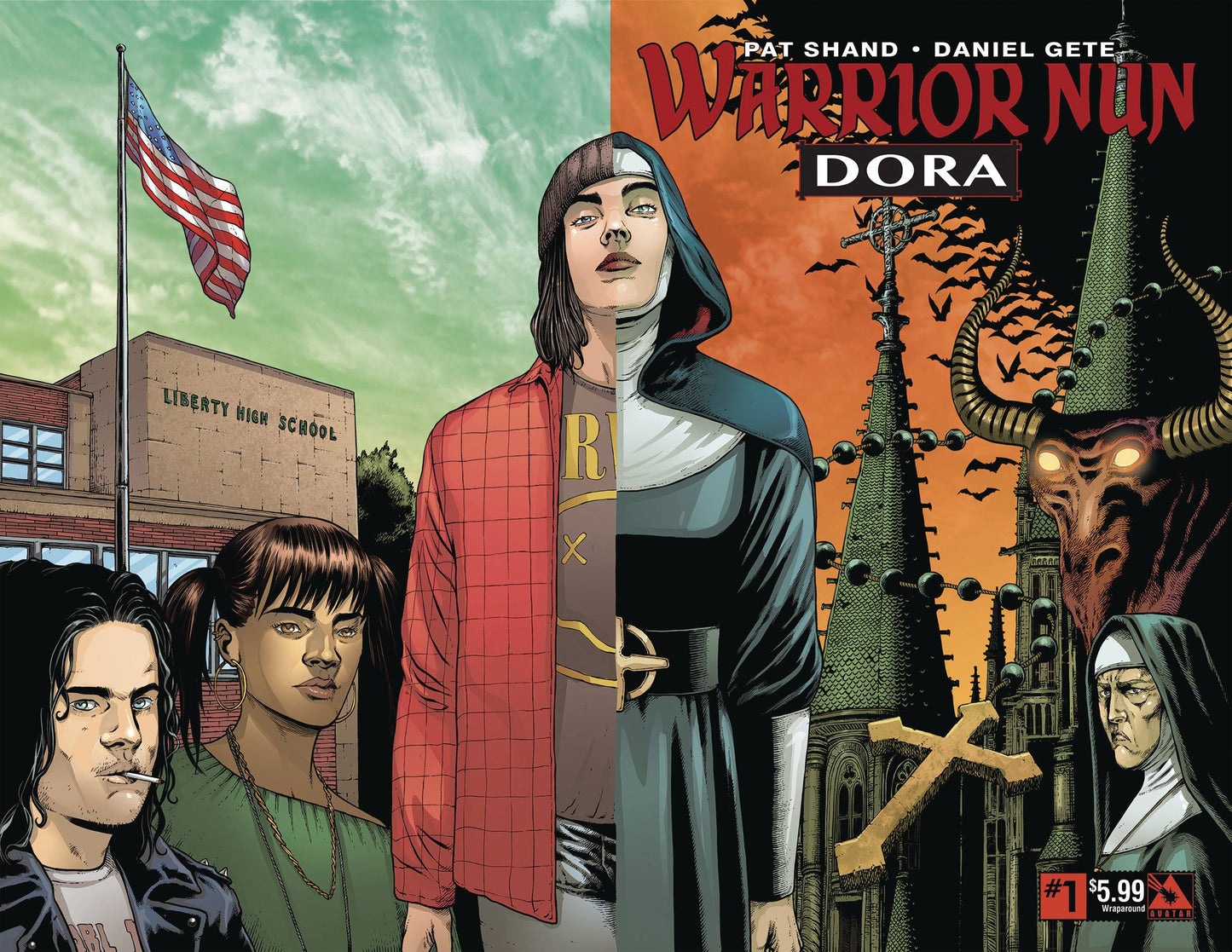 WARRIOR NUN DORA #1 WRAP 2019 Warrior Nun AVATAR PRESS INC   