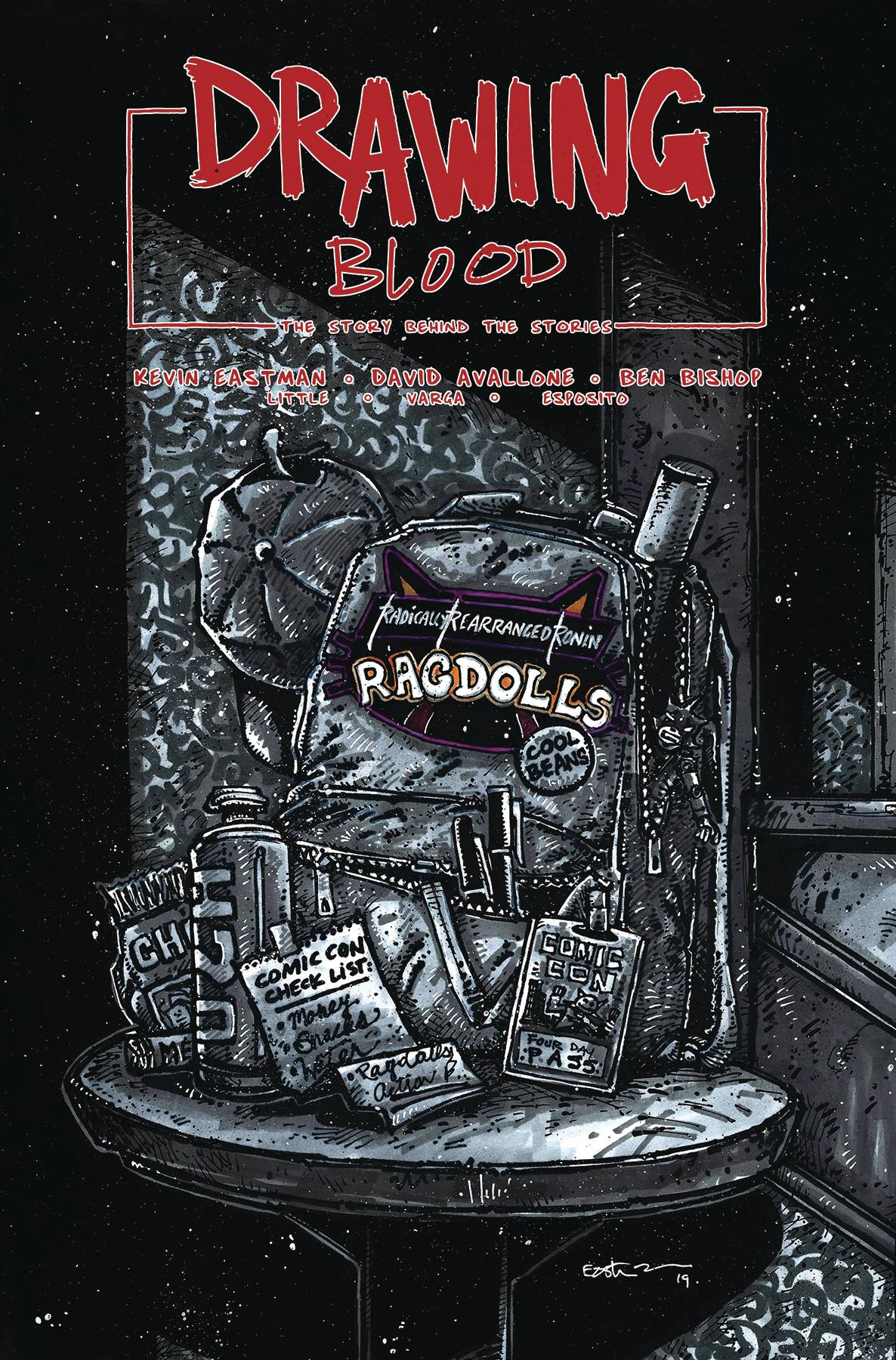 DRAWING BLOOD SPILLED INK #4 (OF 4) CVR B EASTMAN (MR) 2019 Drawing Blood KEVIN EASTMAN STUDIOS   