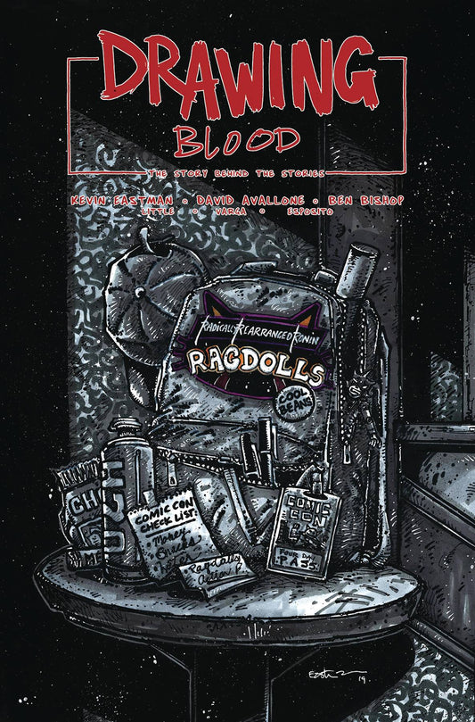 DRAWING BLOOD SPILLED INK #4 (OF 4) CVR B EASTMAN (MR) 2019 Drawing Blood KEVIN EASTMAN STUDIOS   