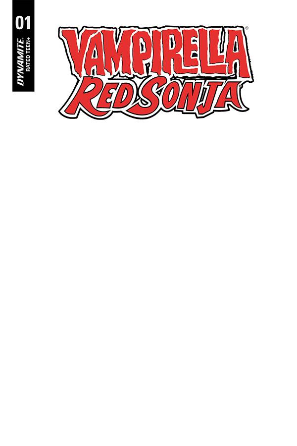 VAMPIRELLA RED SONJA #1 BLANK AUTHENTIX VARIANT 2019 Vampirella DYNAMITE   