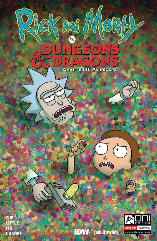 RICK & MORTY VS D&D II PAINSCAPE #4 CVR B WELLS 2019 Rick & Morty ONI PRESS INC.   