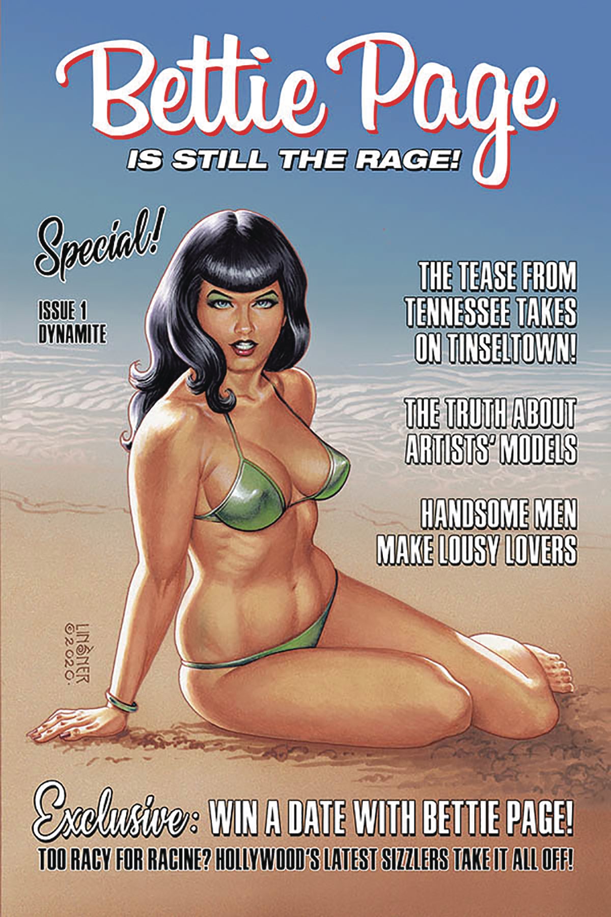 BETTIE PAGE #1 CVR C LINSNER 2020 Bettie Page DYNAMITE   