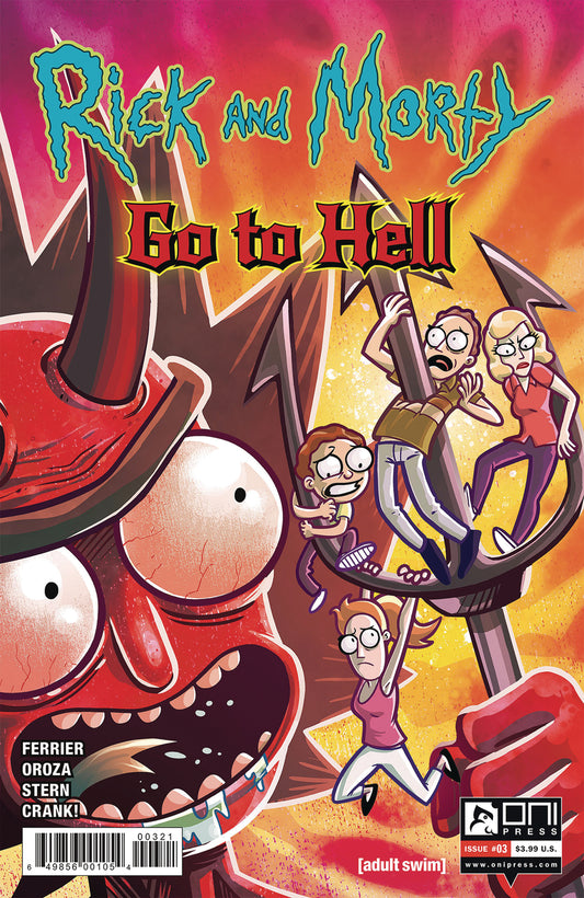 RICK AND MORTY GO TO HELL #3 CVR B OROZA 2020 Rick & Morty ONI PRESS INC.   