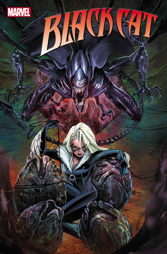 BLACK CAT #2 PEACH MOMOKO MARVEL VS ALIEN VARIANT 2021 Black Cat MARVEL COMICS