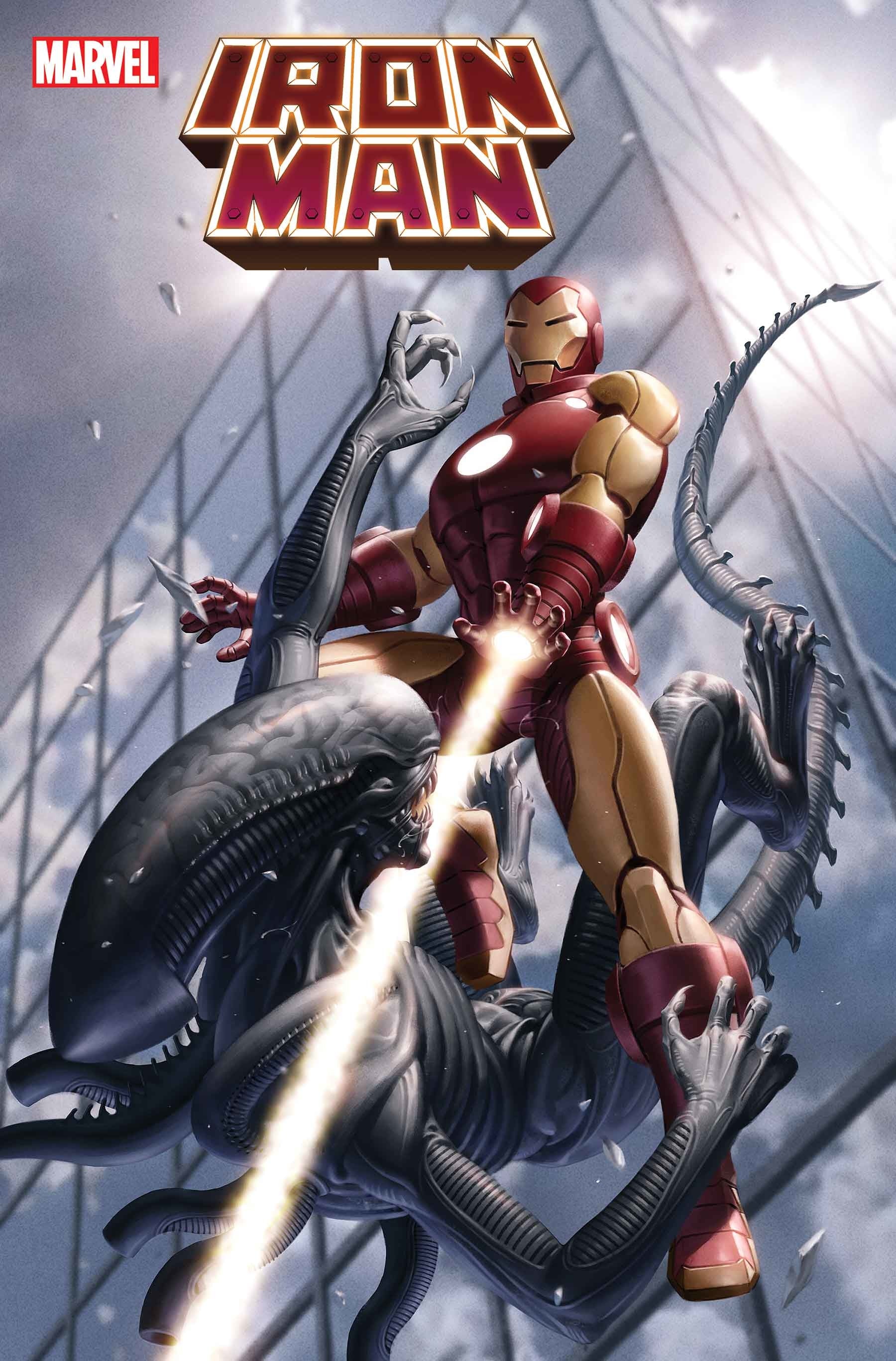 IRON MAN #5 YOON MARVEL VS ALIEN VARIANT 2021 Iron Man MARVEL COMICS