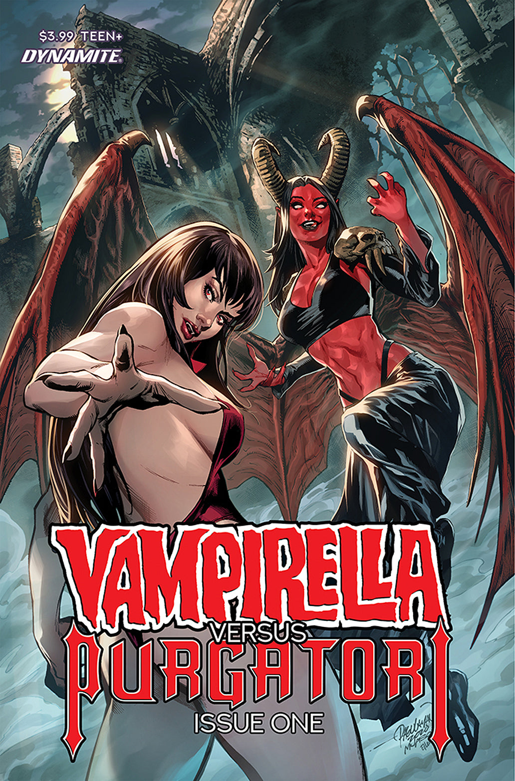 VAMPIRELLA VS PURGATORI #1 CVR B PAGULAYAN 2021 Vampirella DYNAMITE   