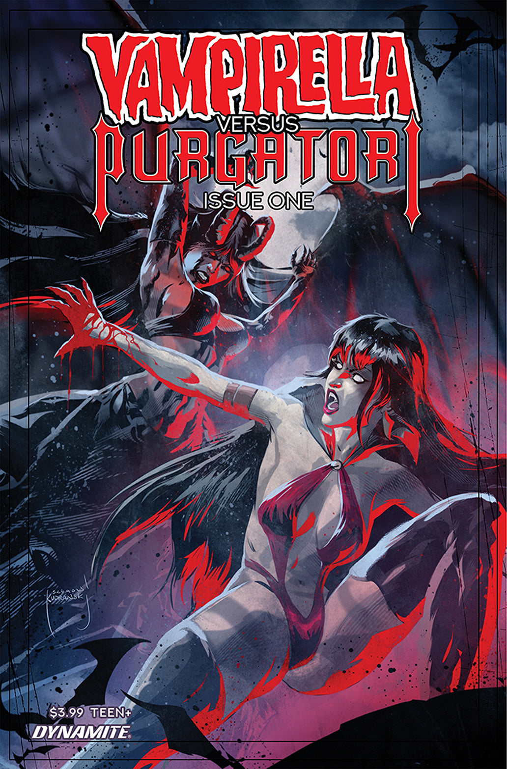 VAMPIRELLA VS PURGATORI #1 CVR D KUDRANSKI 2021 Vampirella DYNAMITE   