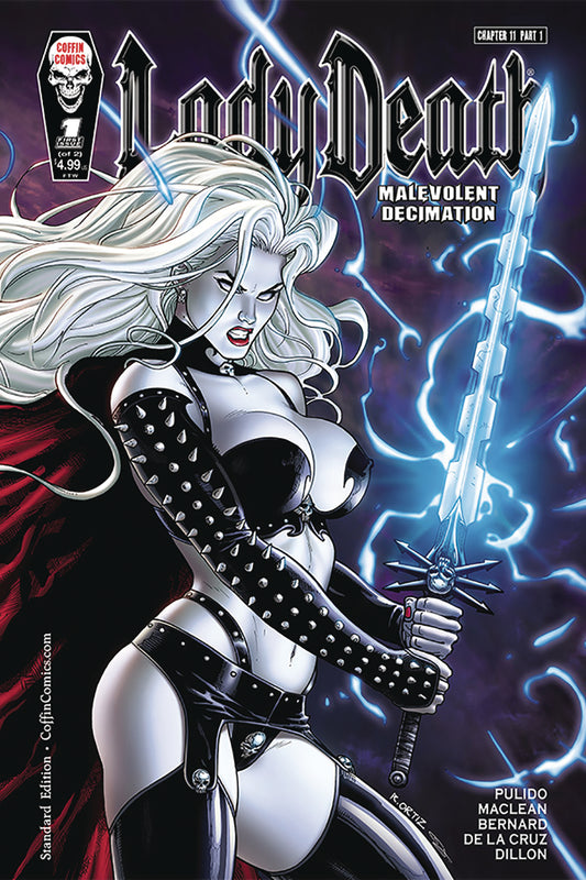 LADY DEATH MALEVOLENT DECIMATION #1 (OF 2) STANDARD CVR (MR) 2021 Lady Death COFFIN COMICS   