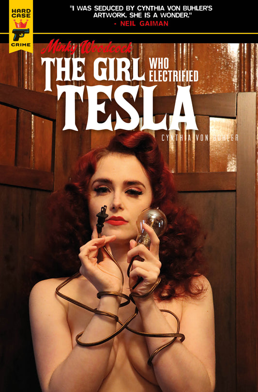 MINKY WOODCOCK GIRL ELECTRIFIED TESLA #1 CVR C PHOTO (MR) 2021 comic book TITAN COMICS   