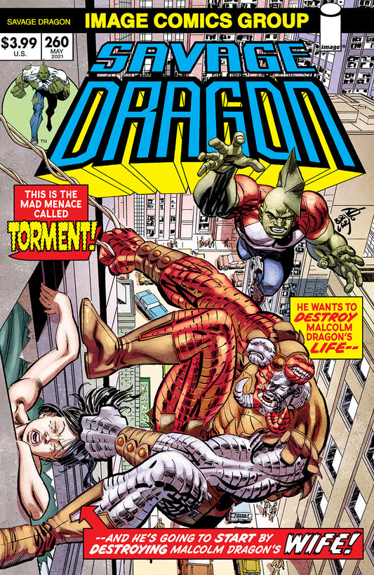 SAVAGE DRAGON #260 CVR B RETRO 70S TRADE DRESS (MR) 2021 Savage Dragon IMAGE COMICS   