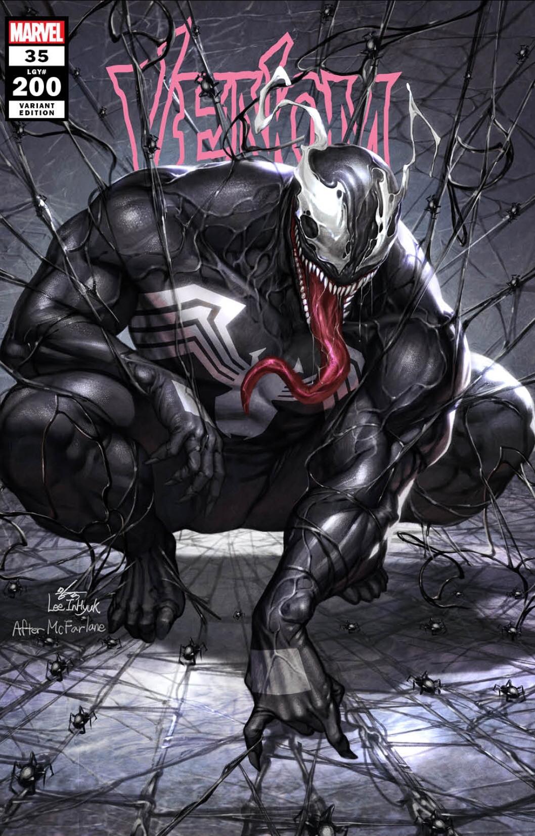VENOM #35 SSCO INHYUK LEE SPIDER-MAN #1 HOMAGE VARIANT 2021 Venom MARVEL COMICS TRADE DRESS  