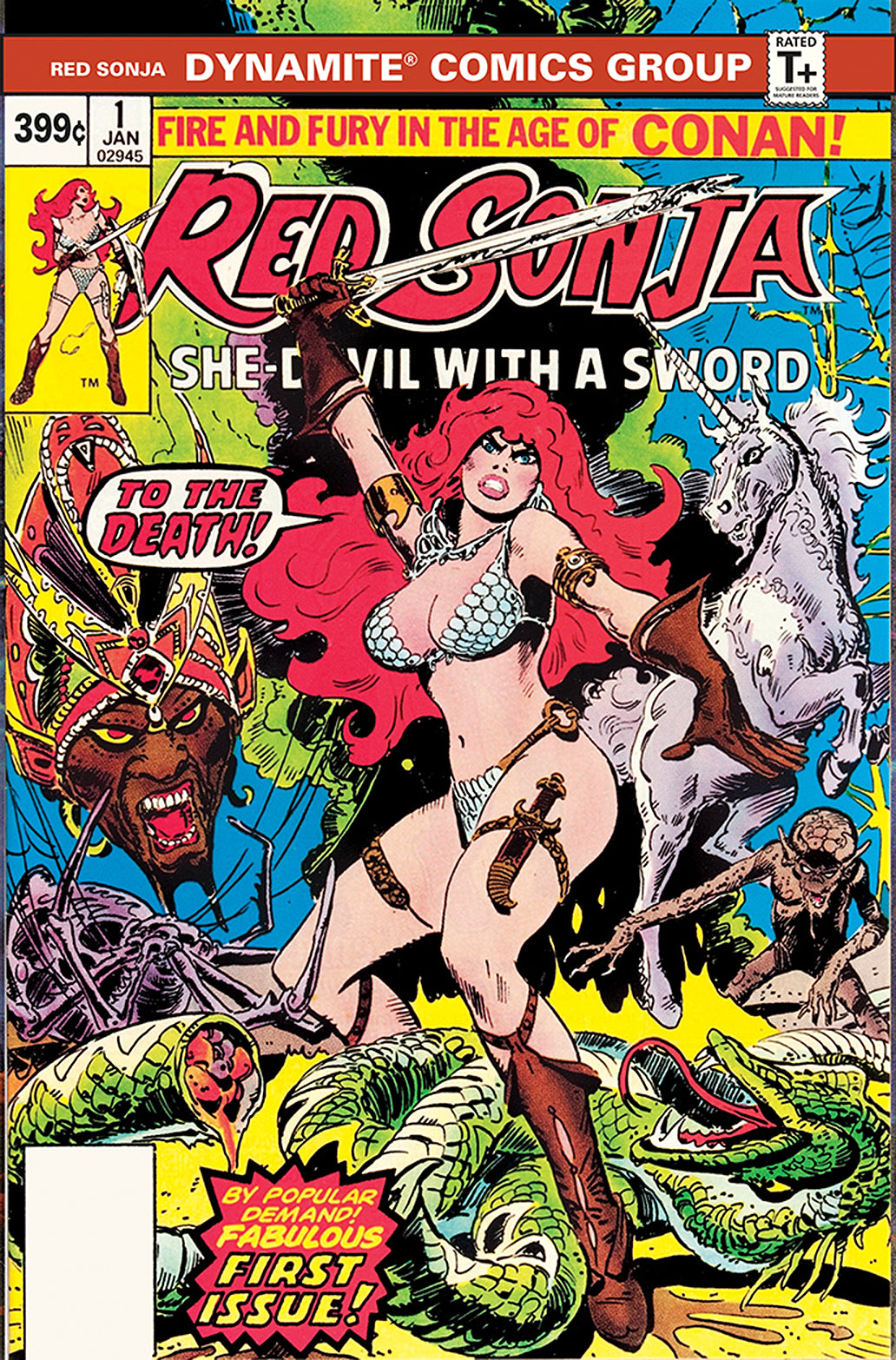 RED SONJA #1 1977 DYNAMITE EDITION FACSIMILE 2021 Red Sonja DYNAMITE   