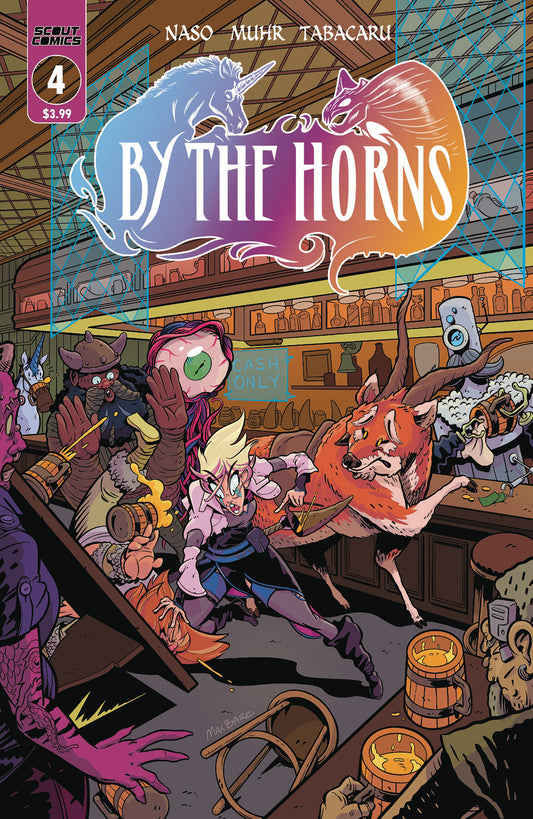 BY THE HORNS #4 (OF 7) CVR B 1:10 MAX BARE UNLOCKED (MR) 2021 comic book SCOUT COMICS   