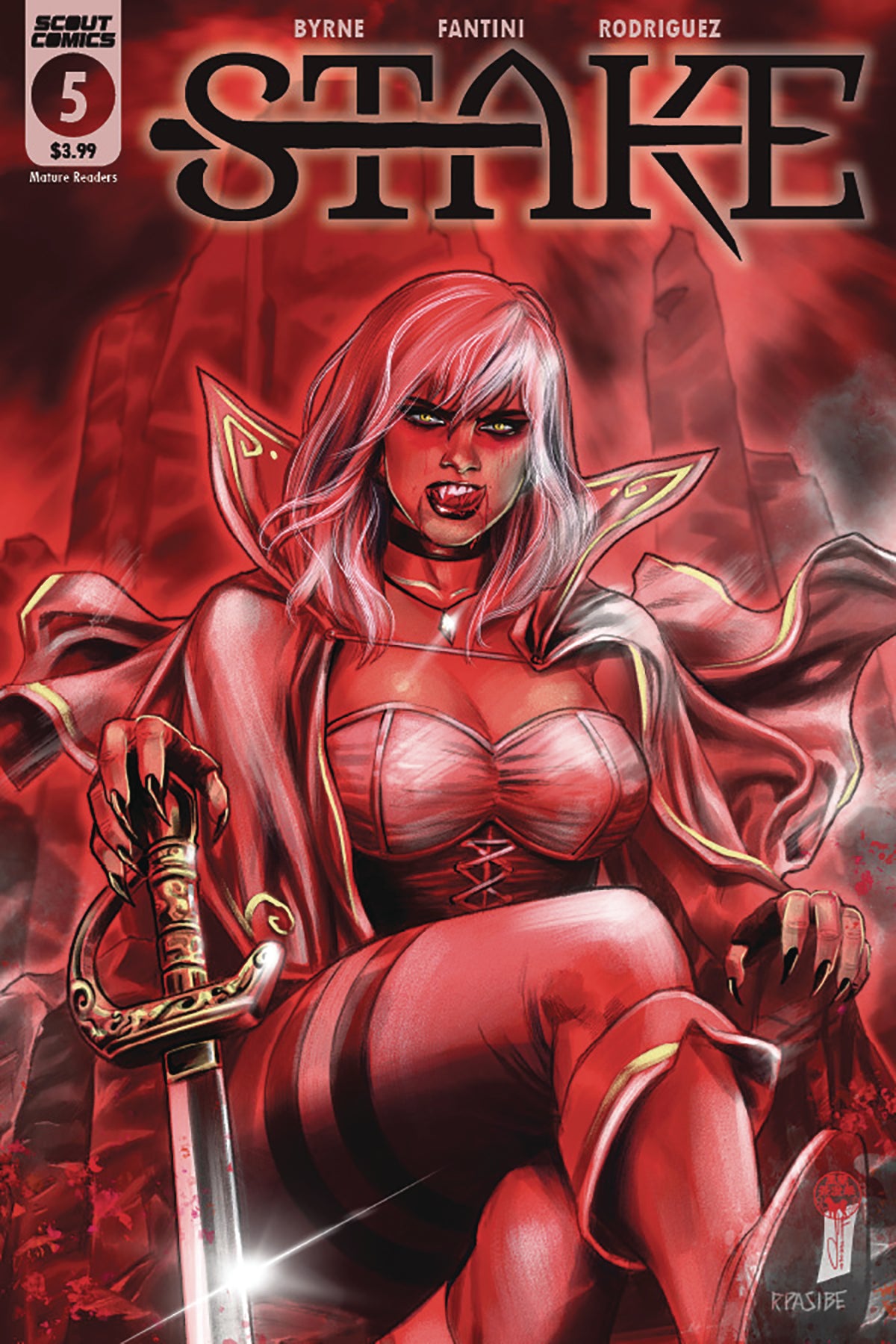 STAKE #5 CVR B 10 COPY PASIBE UNLOCKED (MR) 2021 comic book SCOUT COMICS