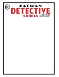 DETECTIVE COMICS #1000 BLANK VARIANT 2019 Detective Comics DC COMICS