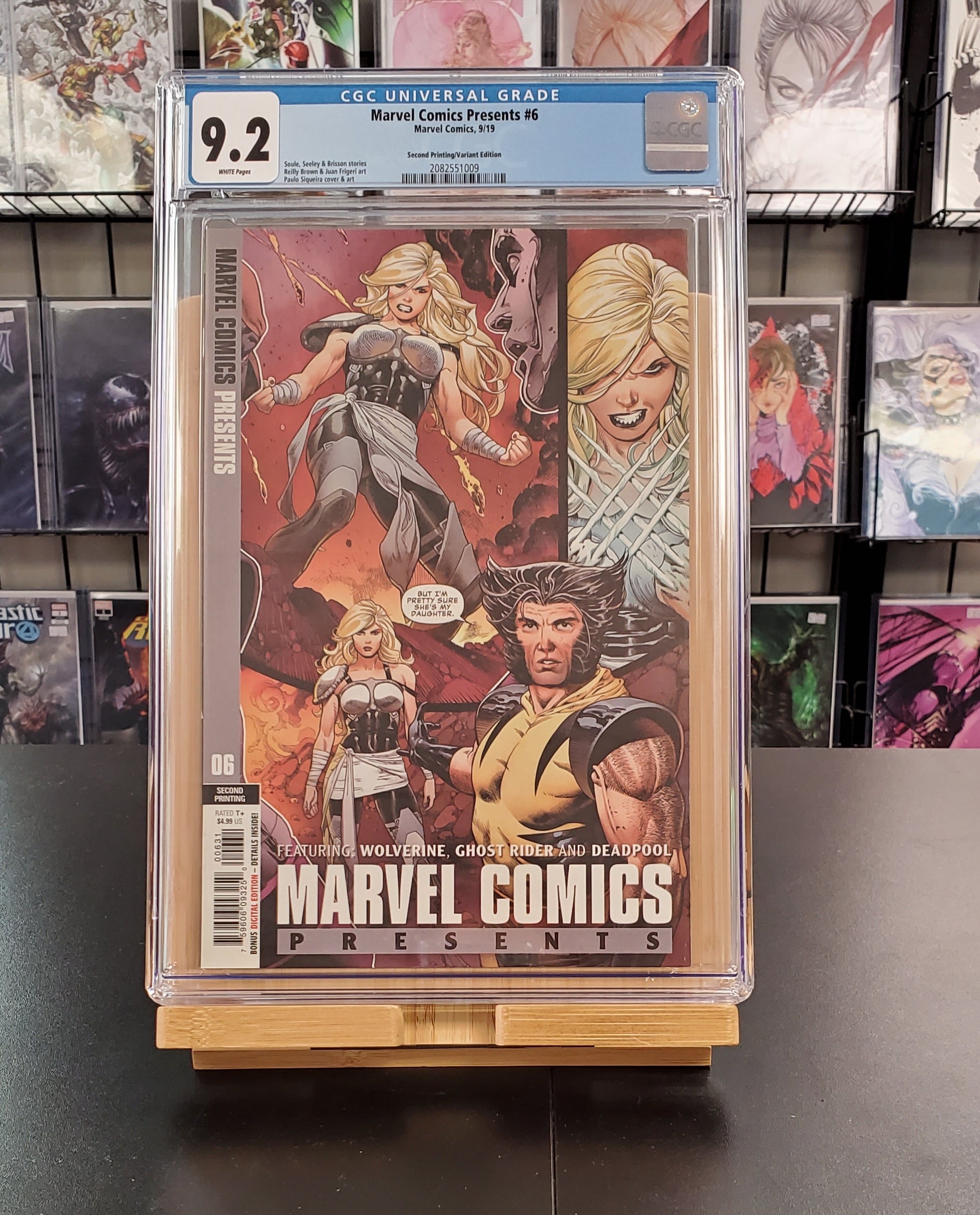 9.2 CGC Marvel Comics Presents #6 2nd Print 1:25 Variant 1st Wolverine's Daughter 2019 [2082551009] CGC CGC   