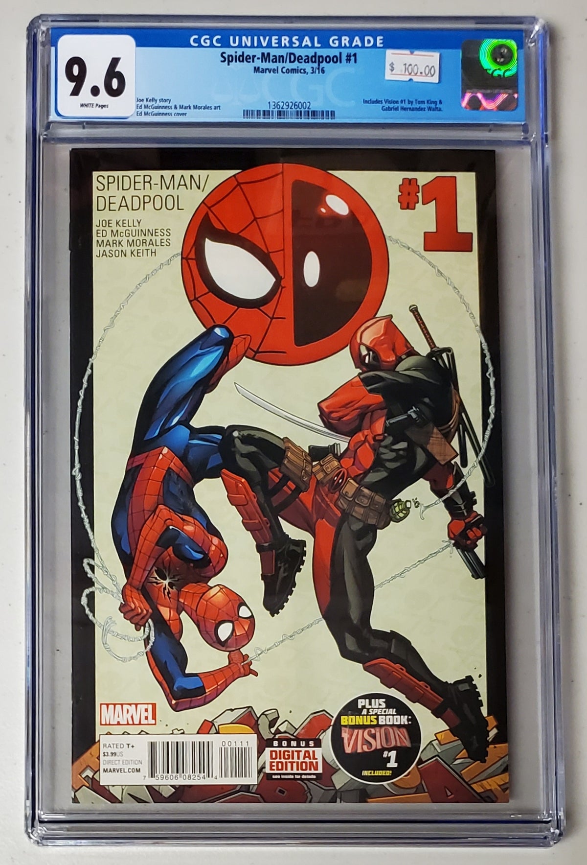 9.6 CGC Spider-Man Deadpool #1 2016 [1476918016] CGC CGC   